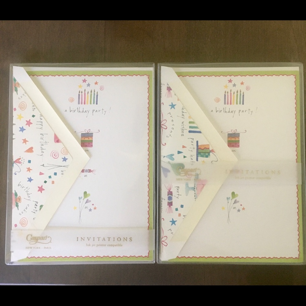 NIB Caspari Birthday Invites
